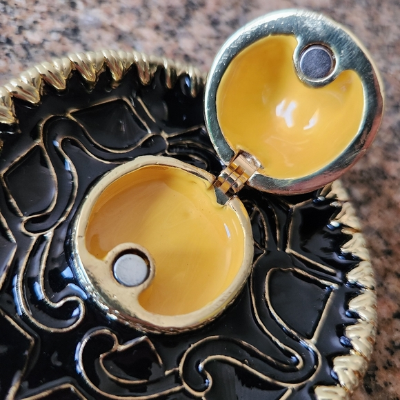 Artform Objet d'Art Enameled Jalisco Mariachi Sombrero Ensemble Trinket/Pill Box - Picture 16 of 16